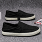 Sapatos casuais de linho para homem – Mocassins slip-on leves de verão