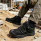 ⏰🎁Sapatos de segurança para homem com biqueira de aço e sistema de atacadores giratório