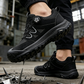 ⏰🎁Sapatos de segurança para homem com biqueira de aço e sistema de atacadores giratório