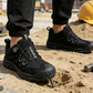 ⏰🎁Sapatos de segurança para homem com biqueira de aço e sistema de atacadores giratório