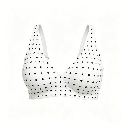 💜💜Sutiãs sem aro confortáveis da Jelly Wireless para mulher: bralettes push-up, sutiãs sem costuras para usar com t-shirts e sutiãs com decote em V profundo para o dia a dia