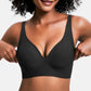 💜💜Sutiãs sem aro confortáveis da Jelly Wireless para mulher: bralettes push-up, sutiãs sem costuras para usar com t-shirts e sutiãs com decote em V profundo para o dia a dia