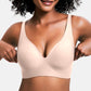 💜💜Sutiãs sem aro confortáveis da Jelly Wireless para mulher: bralettes push-up, sutiãs sem costuras para usar com t-shirts e sutiãs com decote em V profundo para o dia a dia
