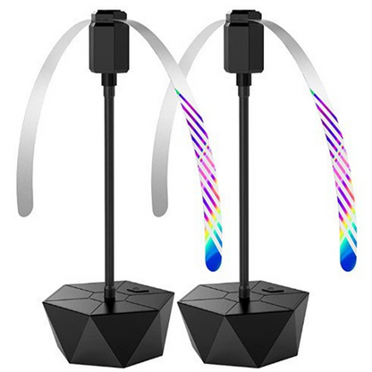 Ventilador retrátil recarregável por USB para afastar moscas em ambientes exteriores