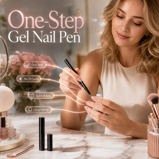 Caneta de verniz de gel de uma só passagem, em tons sólidos e «Cat Eye»