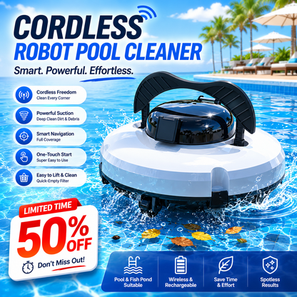 Limpador robótico sem fios para piscina